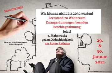 2021 Mahnwache gegen Obdachlosigkeit